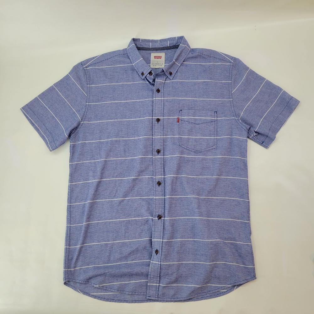 Levi's Men's Blue Striped Shirt
